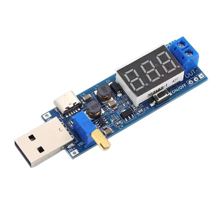 DC-DC USB Step-Up Power Supply Voltage Regulator Module, Spec: Type-C