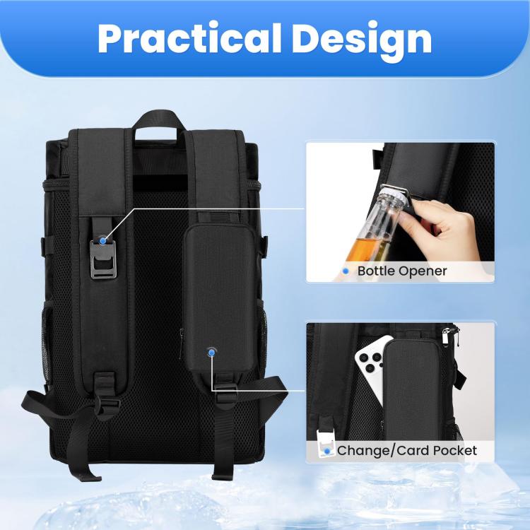 Outdoor Thickened Insulated Leak-Proof Picnic Backpack, Size: 28x22x40cm