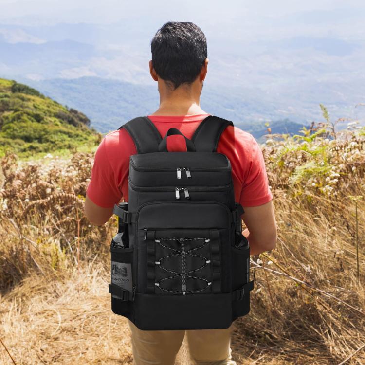Outdoor Thickened Insulated Leak-Proof Picnic Backpack, Size: 28x22x40cm