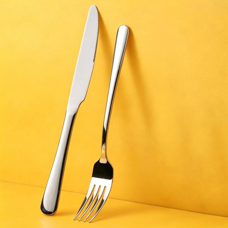 LsCook Stainless Steel Tableware, Spec: 304 No. 1 Fork+420 Knife