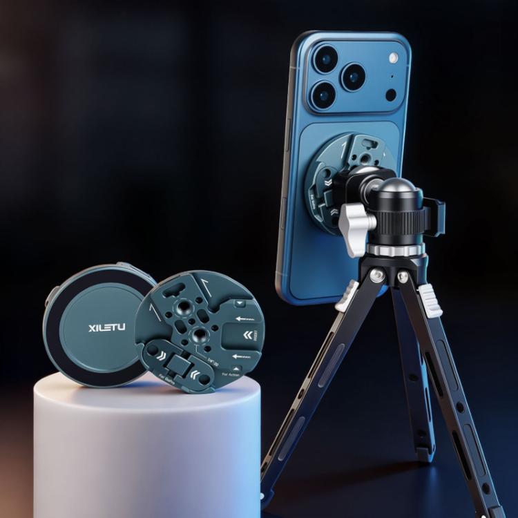 XILETU All-In-One Magnetic Phone Mount With 1/4-Inch Screw, Action, Cold Shoe, NATO Interfaces MI-1