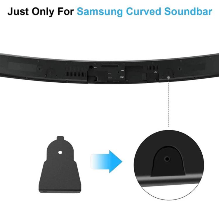 JJ-8007-B-0 2pcs For Samsung Curved Soundbar Wall Mount Speaker Bracket