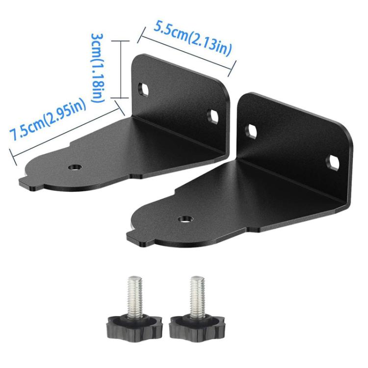 JJ-8007-B-0 2pcs For Samsung Curved Soundbar Wall Mount Speaker Bracket