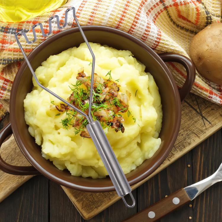 LsCook Wavy Stainless Steel Potato Masher