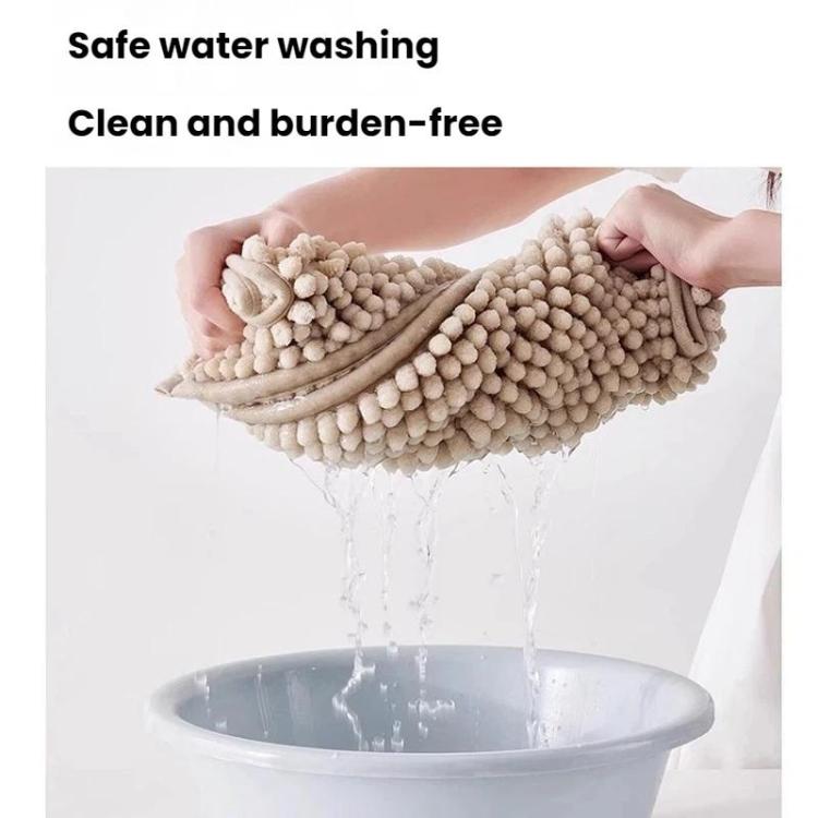 Bathroom Stain-Resistant Chenille Short-Pile Absorbent Non-Slip Mat, Size: 50x80cm