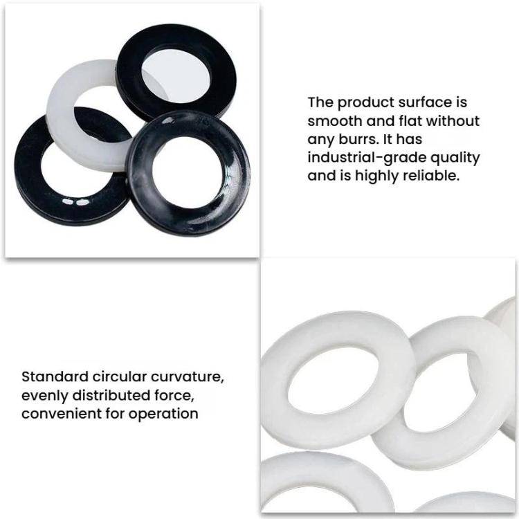 1000pcs /Pack Nylon Flat Washer Insulating Round Spacers M5x8x1