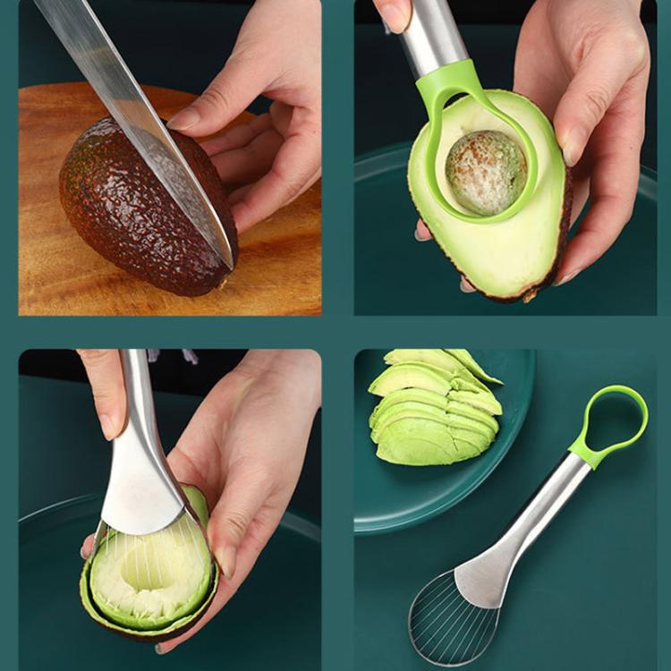 LsCook Dual-Ended Stainless Steel Avocado Slicer
