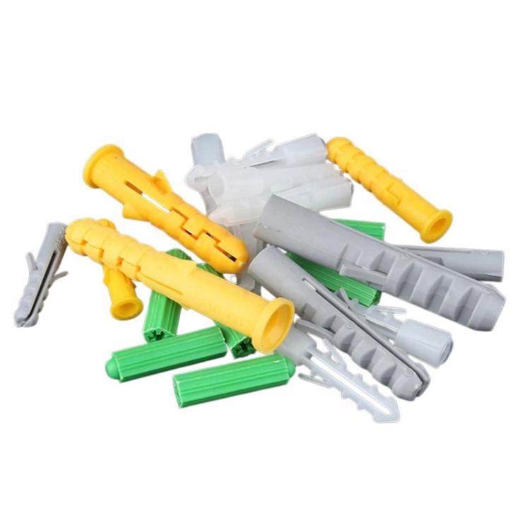 400pcs Plastic Screw Expansion Pipe Mini Rubber Plug Wall Anchor, Spec: M6 x 30mm Yellow