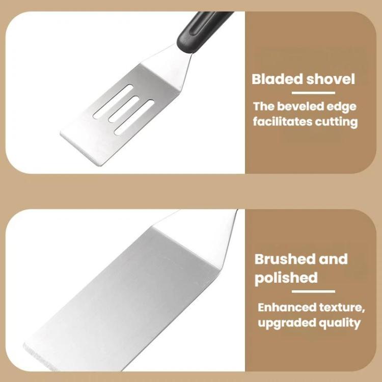 LsCook Stainless Steel Spatula Cake and Pizza Spatula, Spec: Hollow Square