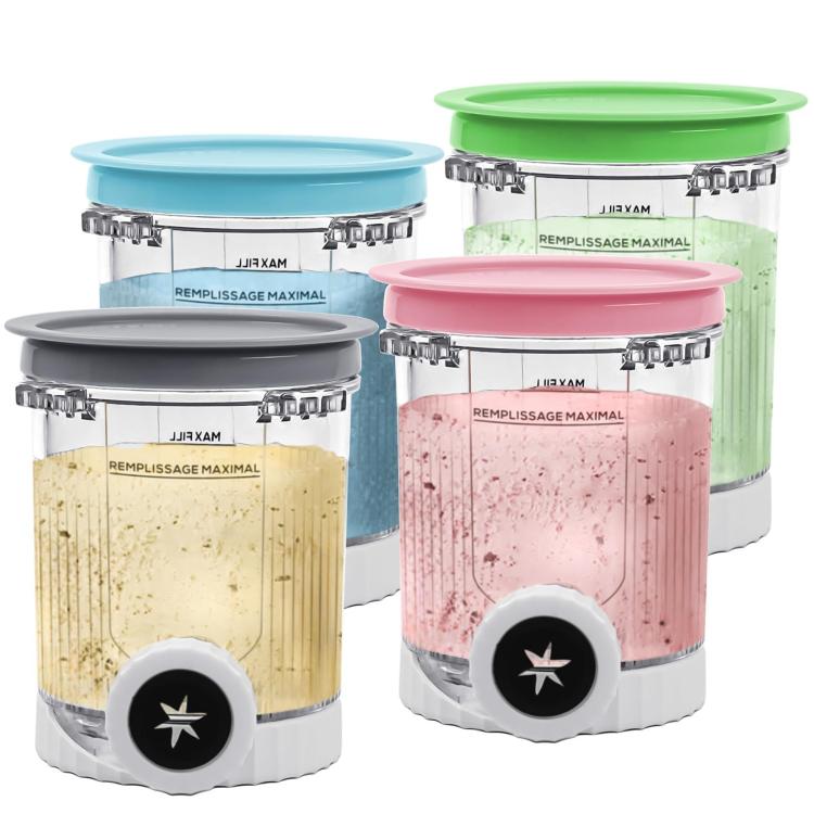 For Ninja NC700 / NC701 Ice Cream Maker 4pcs /Pack Replacement Ice Cream Cups Storage Tanks B Type
