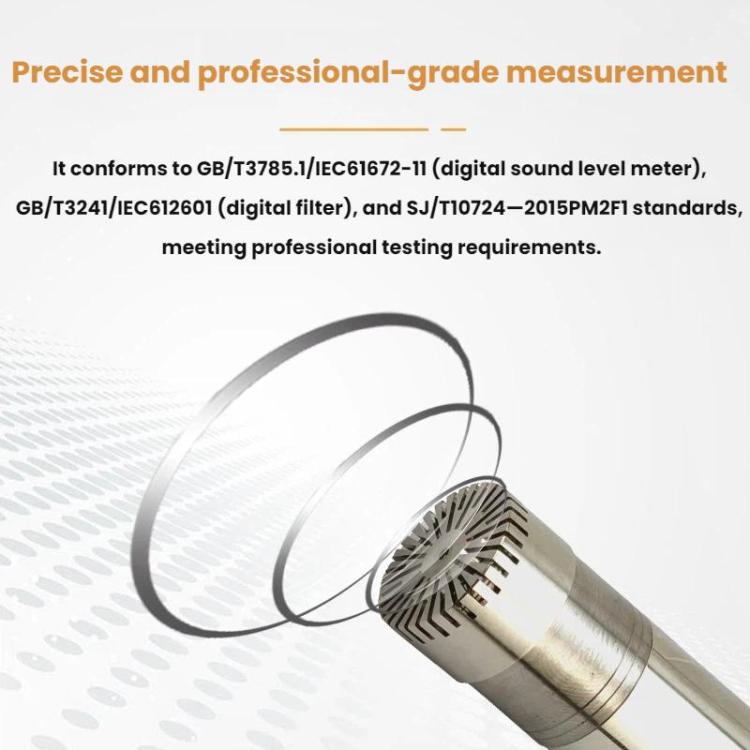 SMART SENSOR 26-126dBA USB Connected High-precision Measuring Microphone - English