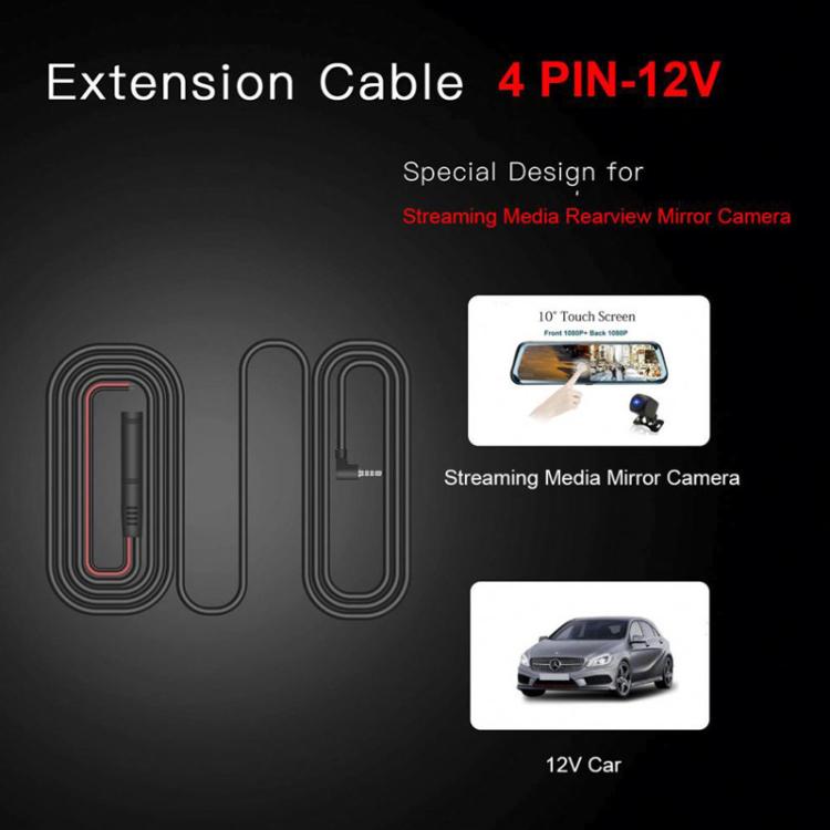 1080P Waterproof Car Rear View Camera With 4-Pin Cable Night Vision Reversing Camera, Spec: None-R1 10m