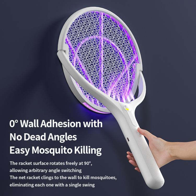 XH-57 Retractable & Rotatable Electric Mosquito Racket Household Mosquito Zapper With Light & Auto Lure Function