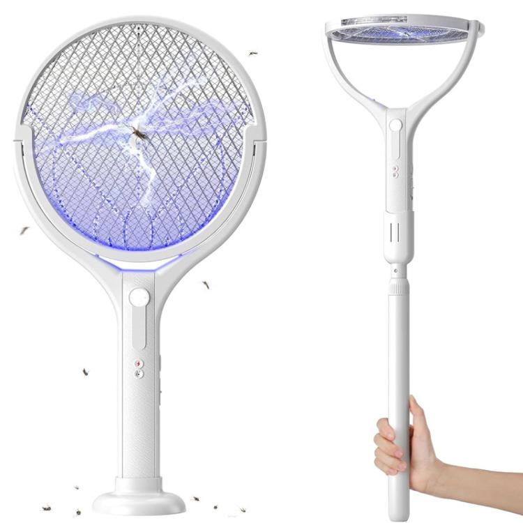 XH-57 Retractable & Rotatable Electric Mosquito Racket Household Mosquito Zapper With Light & Auto Lure Function