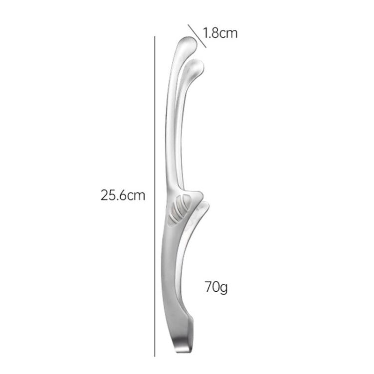 LsCook 10 inch Round Head 304 Stainless Steel Buffet Food Tongs Multi-Functional Steak BBQ Clips
