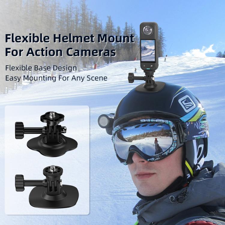 For DJI Osmo Pocekt 3 / Action 6 / GoPro Flymile Helmet Mount, Style: Floral