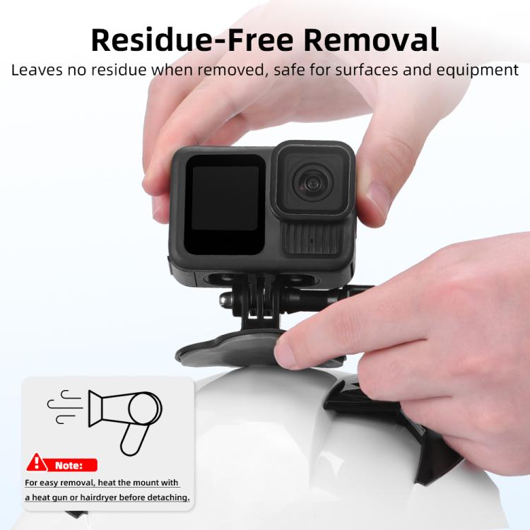 For DJI Osmo Pocekt 3 / Action 6 / GoPro Flymile Helmet Mount, Style: Floral