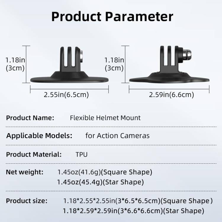 For DJI Osmo Pocekt 3 / Action 6 / GoPro Flymile Helmet Mount, Style: Floral