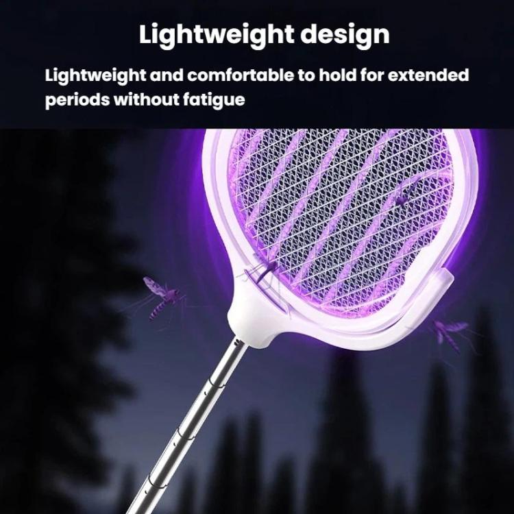 XH-63 Extendable & Rotatable Electric Mosquito Racket With Rechargeable Base Automatic Mosquito-Attracting & Lighting Zapper