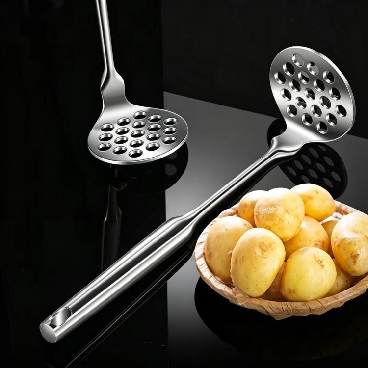 LsCook 304 Stainless Steel Potato Masher Baby Food Masher - Stainless Steel Color
