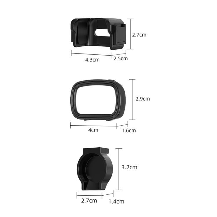 For DJI Pocket 3 Flymile Handheld Magnetic Fill Light For Photography - Black