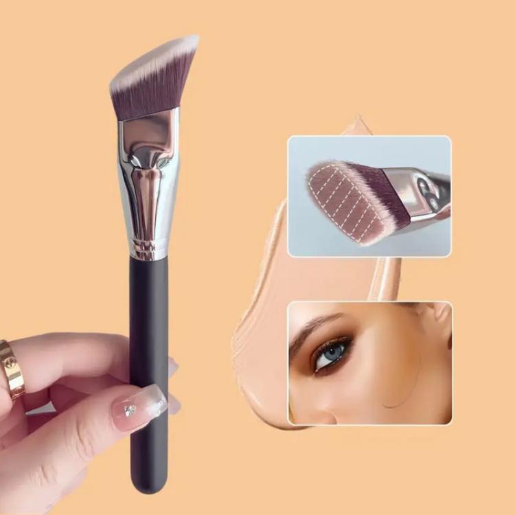 Oblique Flat Head Makeup Brush Trapezoid Contour Brush, Blush Brush, Foundation Brush