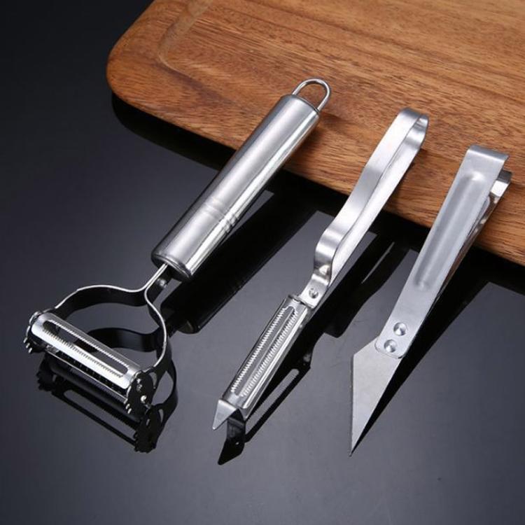 LsCook Stainless Steel Peeler & Grater, Spec: Single English Cardboard Packaged
