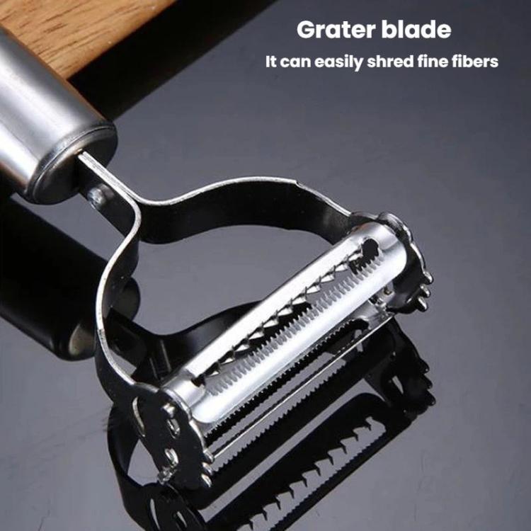 LsCook Stainless Steel Peeler & Grater, Spec: Single English Cardboard Packaged