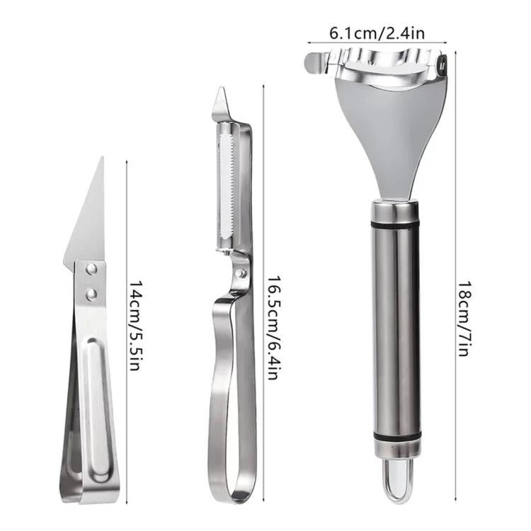 LsCook Stainless Steel Peeler & Grater, Spec: Single English Cardboard Packaged