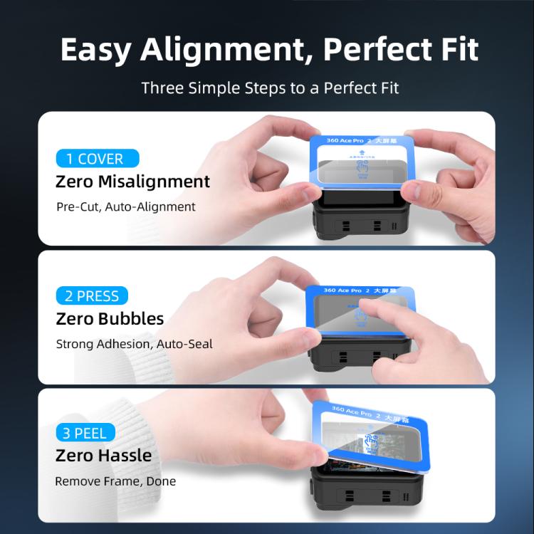 For Insta360 Ace Pro 2 Flymile Tempered Glass Screen Protector - 1set