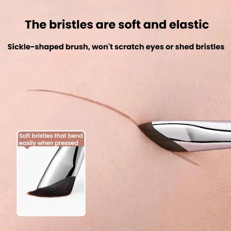10pcs Angled Ultra-Fine Eyeliner Brush Aegyo-Sal Detail Makeup Brush, Style: Blade