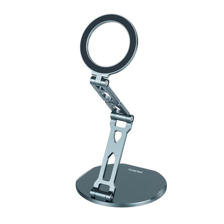 XILETU XJ-27 Dual-Sided Magnetic Phone Tablet Holder Foldable Desktop Stand with 1/4-inch Thread Hole & Arri Locating Pin - Nitrile Color