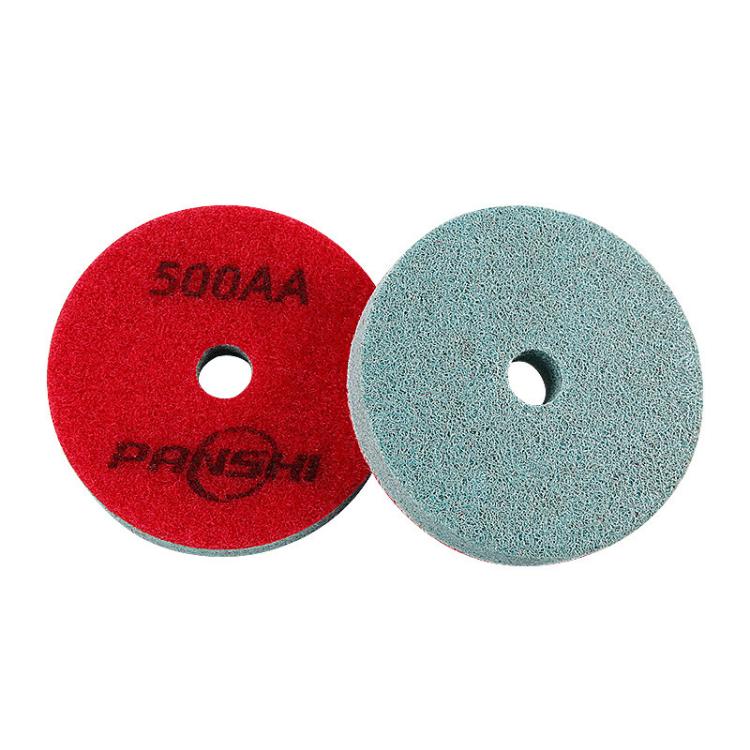 PANSHI Sponge Fiber Marble Wet Polishing Pad Thickened Stone Grinding Pad, Spec: 3 inch 80mm 500AA