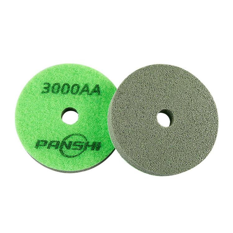 PANSHI Sponge Fiber Marble Wet Polishing Pad Thickened Stone Grinding Pad, Spec: 3 inch 80mm 3000AA