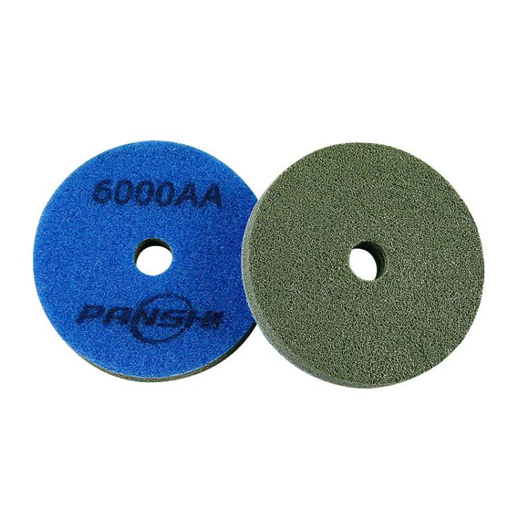 PANSHI Sponge Fiber Marble Wet Polishing Pad Thickened Stone Grinding Pad, Spec: 3 inch 80mm 6000AA