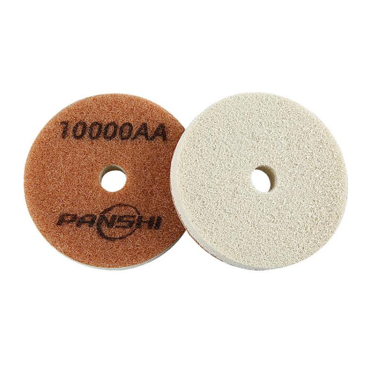 PANSHI Sponge Fiber Marble Wet Polishing Pad Thickened Stone Grinding Pad, Spec: 3 inch 80mm 10000AA