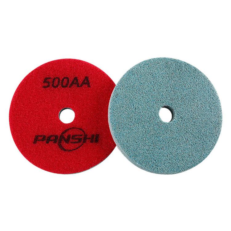 PANSHI Sponge Fiber Marble Wet Polishing Pad Thickened Stone Grinding Pad, Spec: 4 inch 100mm 500AA