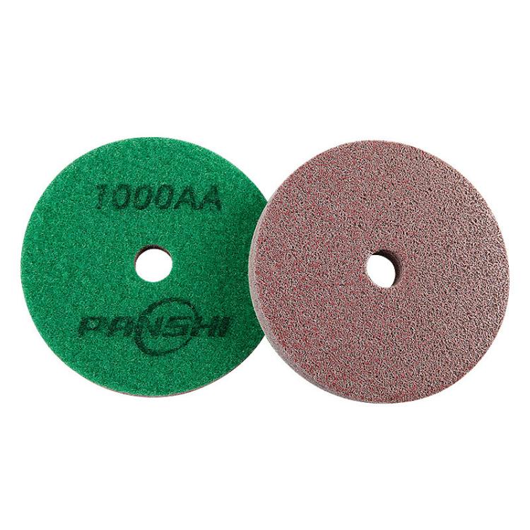 PANSHI Sponge Fiber Marble Wet Polishing Pad Thickened Stone Grinding Pad, Spec: 4 inch 100mm 1000AA