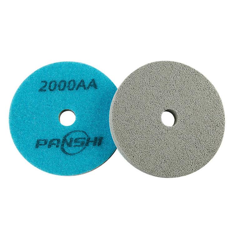 PANSHI Sponge Fiber Marble Wet Polishing Pad Thickened Stone Grinding Pad, Spec: 4 inch 100mm 2000AA