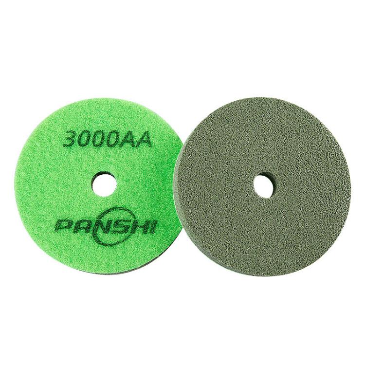 PANSHI Sponge Fiber Marble Wet Polishing Pad Thickened Stone Grinding Pad, Spec: 4 inch 100mm 3000AA