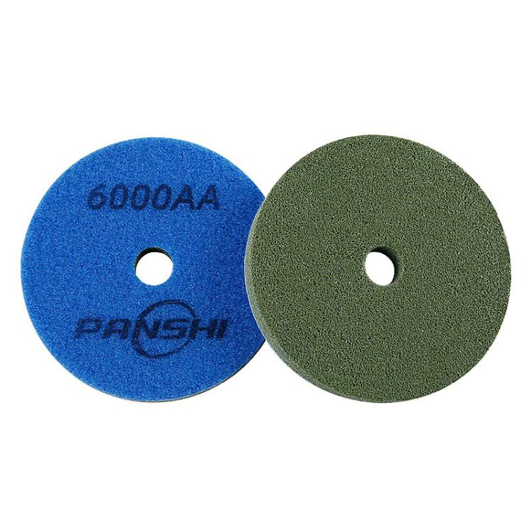 PANSHI Sponge Fiber Marble Wet Polishing Pad Thickened Stone Grinding Pad, Spec: 4 inch 100mm 6000AA