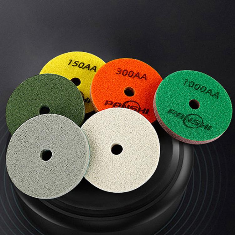 PANSHI Sponge Fiber Marble Wet Polishing Pad Thickened Stone Grinding Pad, Spec: 3 inch 80mm 2000AA