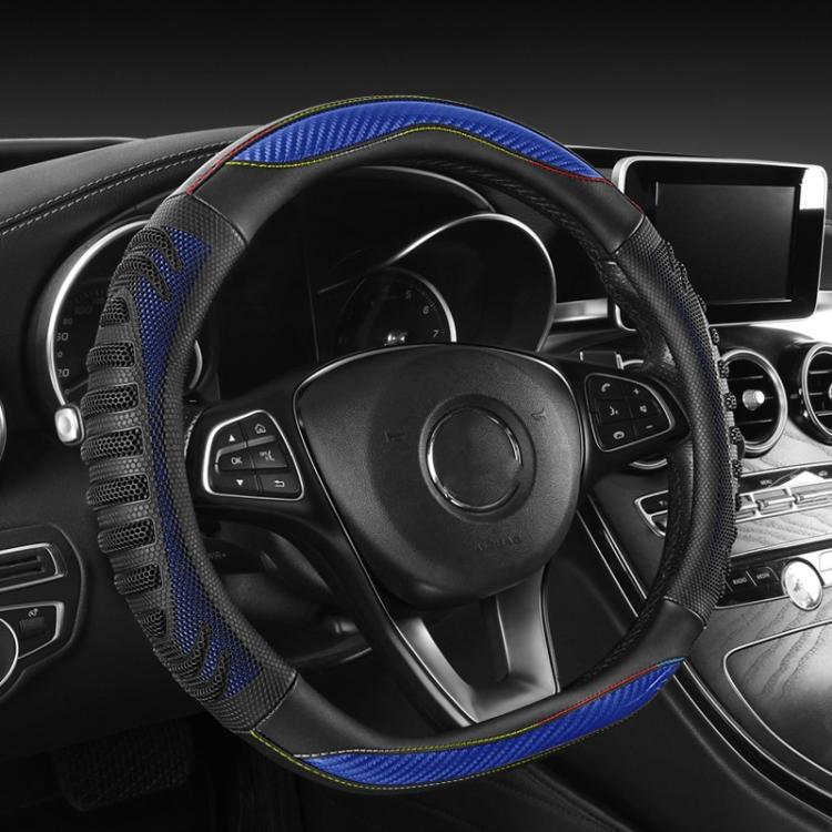 Honeycomb Car Steering Wheel Cover No-Sew Universal Steering Wheel Protector, Style: O Type Coffee