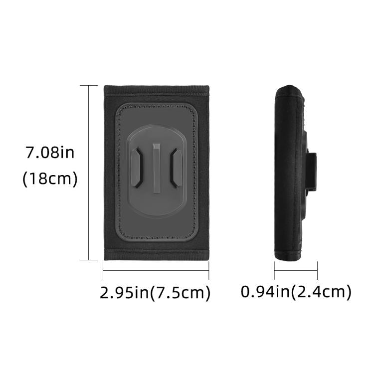 For DJI Osmo Pocket 3 / Action 6 / GoPro Backpack Shoulder Strap Bracket Clip - Black