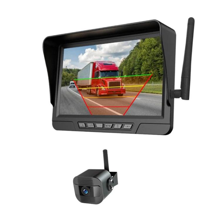 Q12 7 Inch Car HD Infrared Night Vision Wireless Recorder No-Wiring Backup Camera Monitor, Spec: One