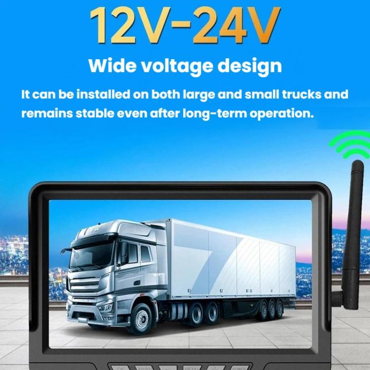 Q12 7 Inch Car HD Infrared Night Vision Wireless Recorder No-Wiring Backup Camera Monitor, Spec: One
