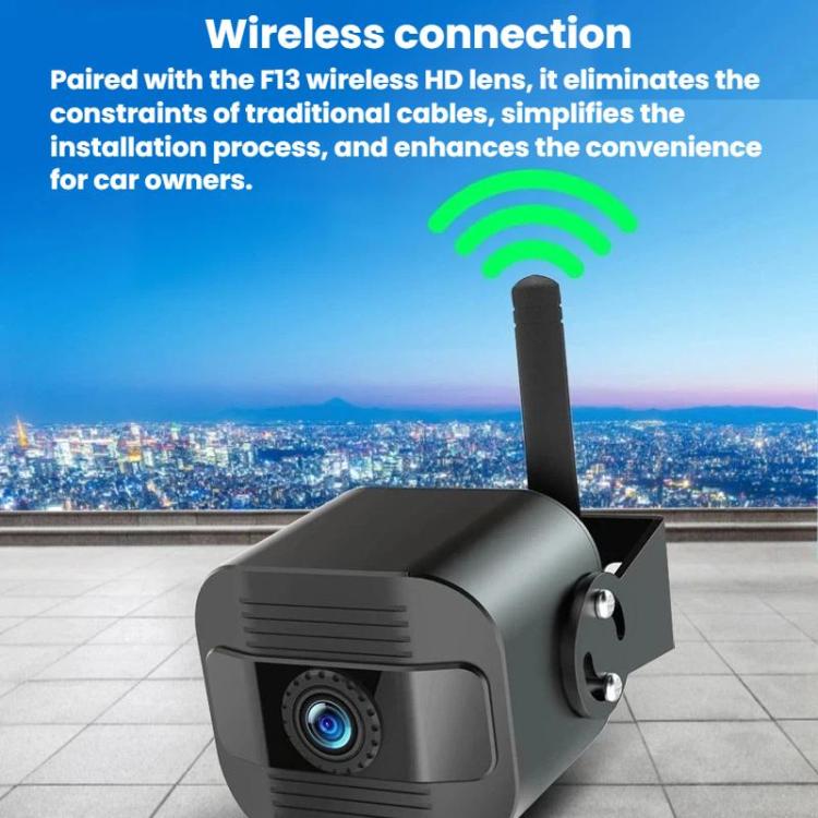 Q12 7 Inch Car HD Infrared Night Vision Wireless Recorder No-Wiring Backup Camera Monitor, Spec: Three