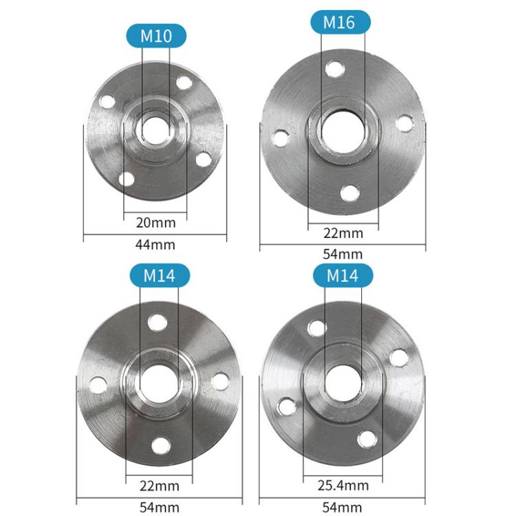 Angle Grinder Cutting Disc Positioning Plate Flange Plate Fixing Screw Clamp, Spec: M14 22mm Hole