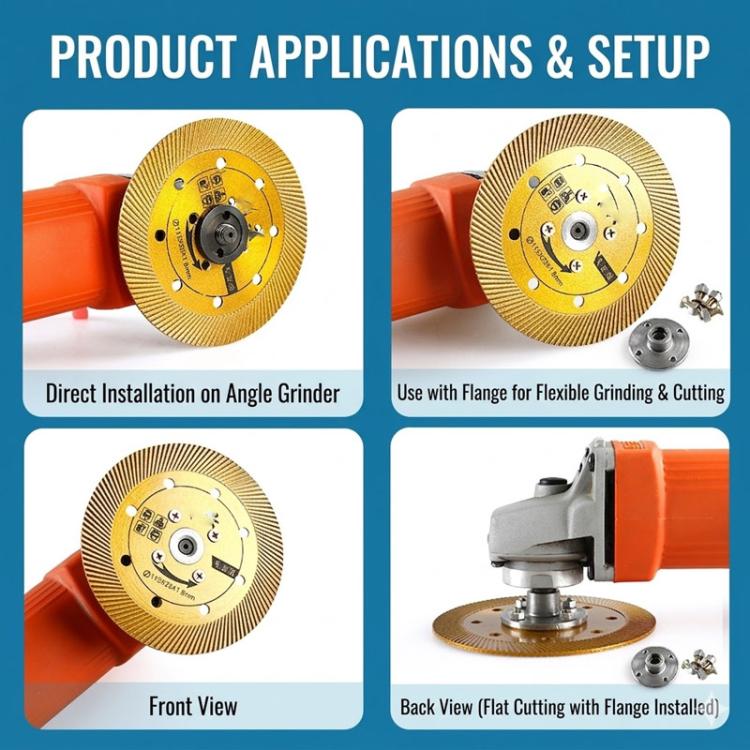 Angle Grinder Cutting Disc Positioning Plate Flange Plate Fixing Screw Clamp, Spec: M14 22mm Hole