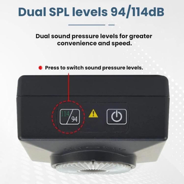 SMART SENSOR Class 1 Sound Source Tester For Sound Level And Noise Level - ST04A English